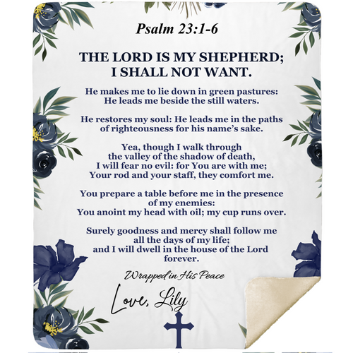Lords Prayer Personalized Blanket 50x60
