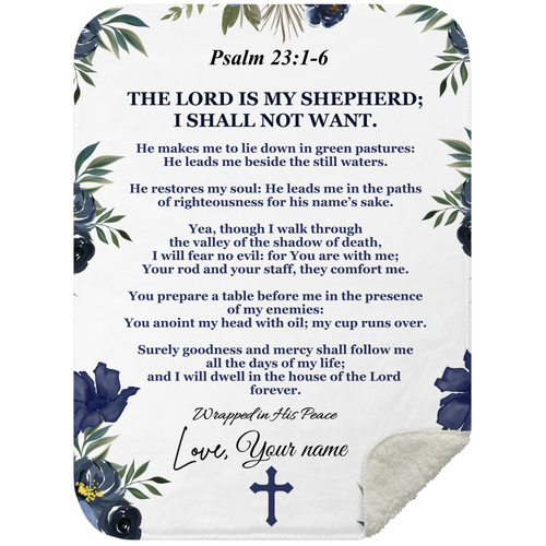 Lords Prayer Personalized Blanket 30x40