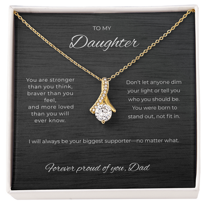 You will always be my little girl - Necklace for Daughter from Dad