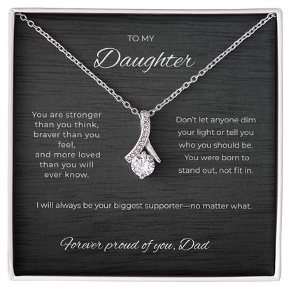 You will always be my little girl - Necklace for Daughter from Dad