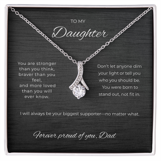 You will always be my little girl - Necklace for Daughter from Dad