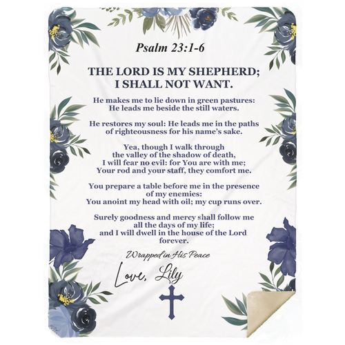 Lords Prayer Personalize Blanket 60x80